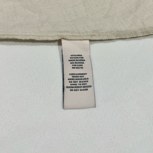 Nanette Lepore Natural Linen Button-Down Midi Dress - Picture 2 of 3